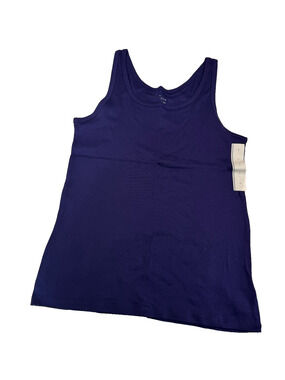 A New Day Women's Slim Fit Tank Top Navy Blue Size L NWT